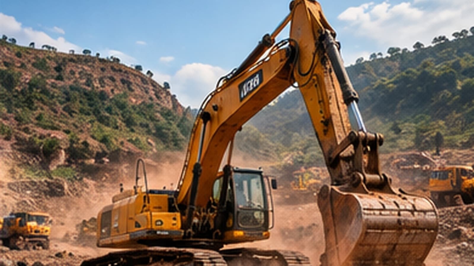 Heavy Poclain Excavator Deep Pit Excavation